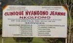 PAC à la Clinique de NYANGONO JEANNE à NKOLFONG (Sud,Cameroun)